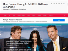 Tablet Screenshot of paulinetruong.com